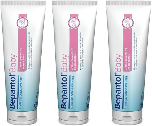 Bepantol Kit com 3 Cremes Pomada de Assadura 120gr Cada.