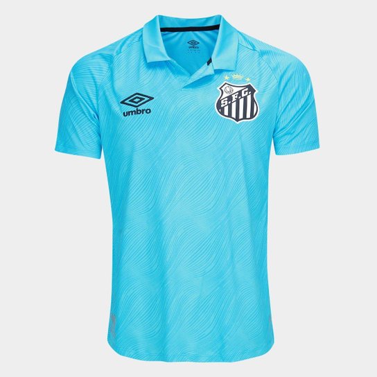 Camisa Santos 25/26 s/n Torcedor Edição Especial Umbro Masculina - Azul+Preto
