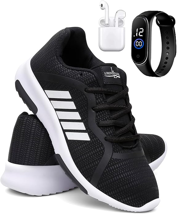 Kit Tênis Masculino Esporte Corrida Academia Macio + Relógio e Fone