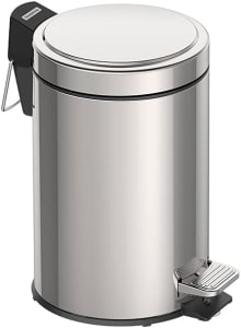 Lixeira com Pedal em Aço Inox Acabamento Polido de 3 Litros, Tramontina, Inox