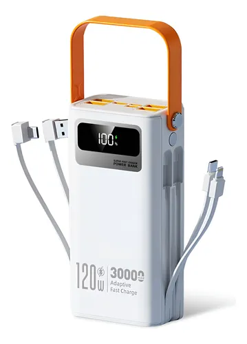 Power Bank Carregador Rápido Portátil 30000mah Display 120w