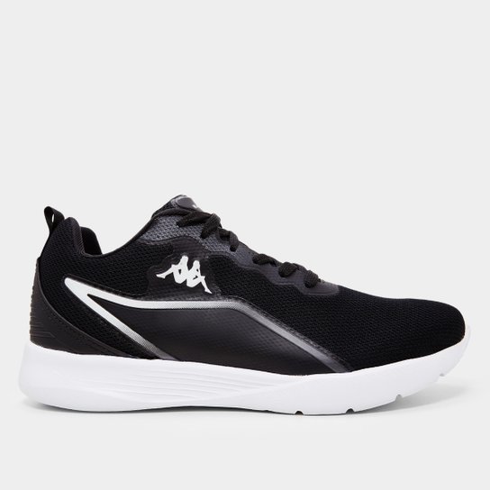Tênis Kappa Sprint Unissex - Preto+Branco